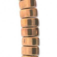 Bronze Czech Glass Carrier Bead, 9 x 17mm, Pack of 15