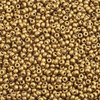 Matte Gold Dyed Size 10/0, approx.22g 