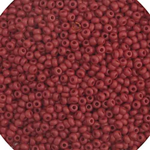 Opaque Medium Red, Size 10/0, 22g