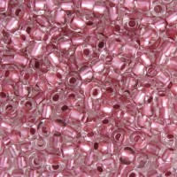 Crystal Pink Lined Metallic, Size 6/0, 22g