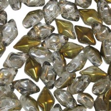 Crystal Bronze Capri Diamonduo Beads, Pack of 34