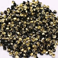 Jet Amber 2mm Firepolished Beads 150pcs