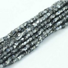 Crystal Earthtone Metallic Ice 2mm Fire Polished Beads, 75pcs