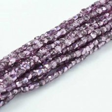 Crystal Flamingo Metallic Ice 2mm Fire Polished Beads, 75pcs