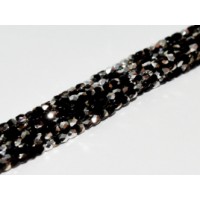 Jet Labrador 2mm Firepolished Beads 150pcs