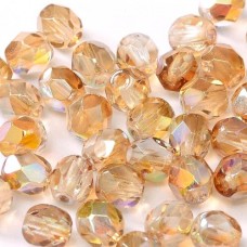 Crystal Brown Rainbow  3mm Firepolished Beads, Pack of 120pcs