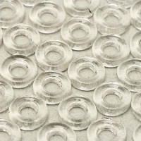 Crystal 9mm Glass Rings, 10 pieces