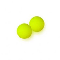 6mm Bright Neon Yellow Glass Beads, Pack of 20