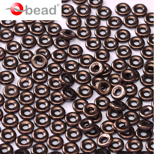 Jet Lila Vega Luster O Beads 1 x 3.8mm, Approx 6 Grams
