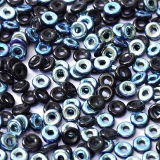 Jet AB O Beads 1 x 3.8mm, 6 Grams