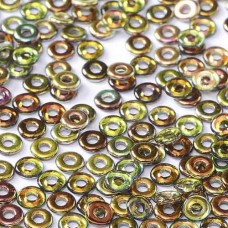 Crystal Magic Green O Beads 1 x 3.8mm pack of approx. 6gm