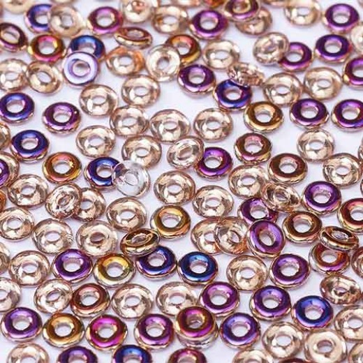 Crystal Sliperit O Beads 1 x 3.8mm pack of approx. 6gm