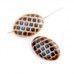 Peacock Beads -Focal Beads/Earrings/Cufflink  Bundle, Pack of 4