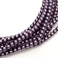 Eggplant 2mm Glass Pearls, 150pcs, col 10241