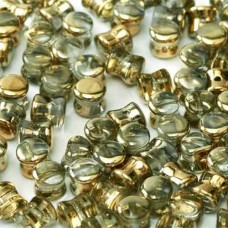 Pellet Beads Crystal Amber 4x6mm 50 pieces