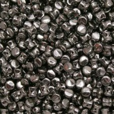 Pellet Beads Crystal Chrome Full  4x6mm 50 pieces