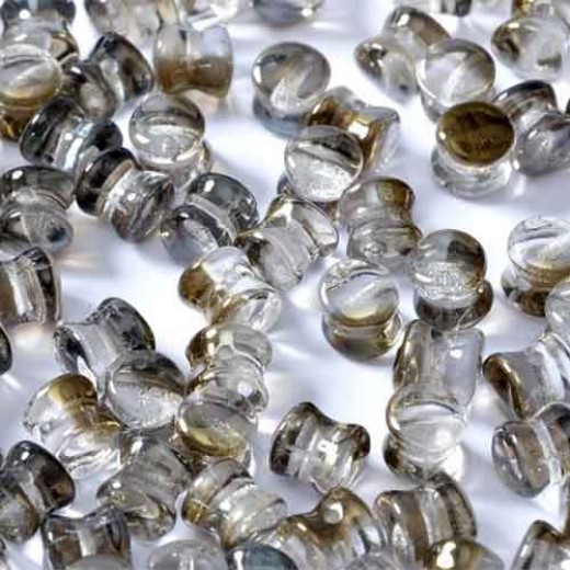 Pellet Beads Crystal Valentinite 4x6mm 50 pieces