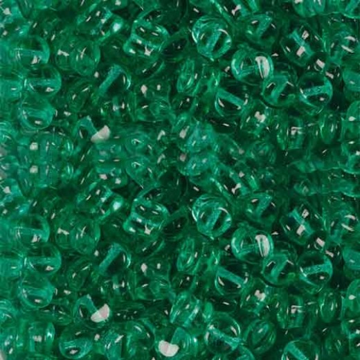 Pellet Beads Emerald  4x6mm 50 pieces