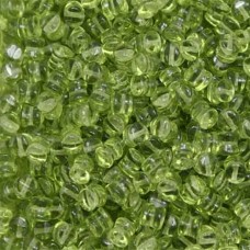 Pellet Beads Olivine  4x6mm 50 pieces