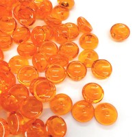 Orange Piggy Beads 3 x 8mm - Pack of 30