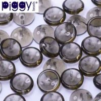 Black Diamond Piggy Beads- Pack of  30