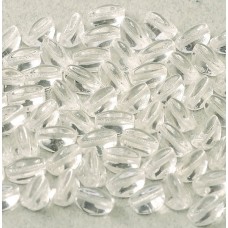 Crystal AB 5x3mm Pinch Beads, Approx 10gms