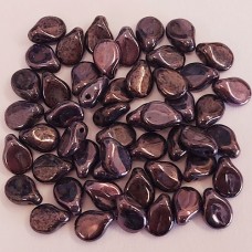 Jet Aubergine Lustre Pip Beads, Bulk Bag - 300pcs