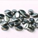 Jet Dark Grey Luster Pip Beads - 50pcs