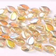 Crystal Lemon Rainbow Pip Beads - 50pcs