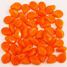 Orange Opaque Pip Beads - 50 pcs