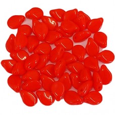 Red Opaque Pip Beads - 50 pcs