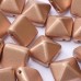 12mm Twin Hole Pyramid Beads, Vintage Copper, Pack of 5