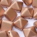 Bulk Bag 12mm Twin Hole Pyramid Beads, Vintage Copper, Pack of 25