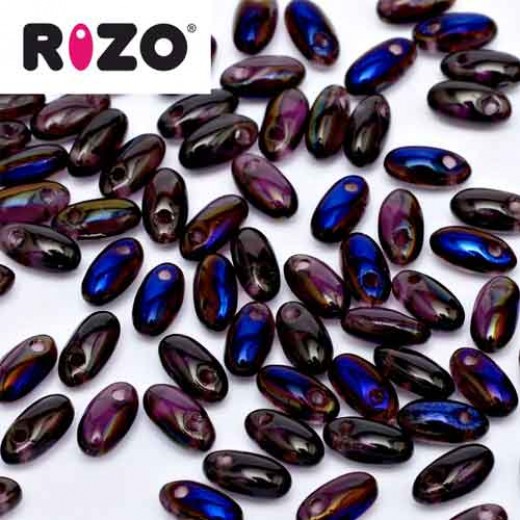 Amethyst Azuro Rizo Beads approx. 20gm