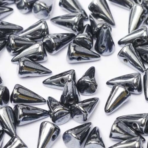 Hematite Baby Spikes - 5x8mm - 30pcs