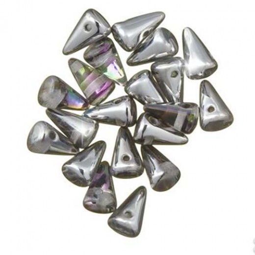 Crystal Light Vitrial Czech Baby Spikes, 5x8mm, 30pcs