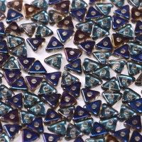 Bulk Bag Tri-bead 4mm Crystal Azuro, 50g