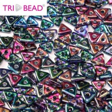 Bulk Bag Tri-bead 4mm Magic Blue, 50gm