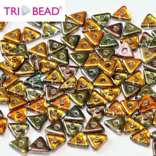 Tri-bead 4 mm Magic Copper - 3g approx.