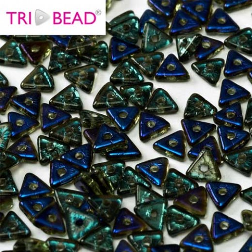 Bulk Bag Tri-bead 4 mm Peridot Azuro - 50g approx.