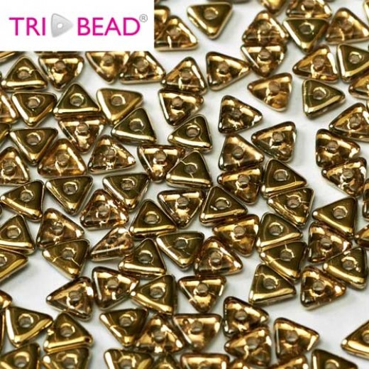 Tri-bead 4 mm Rosaline Amber - 3g approx.