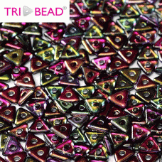 Bulk Bag Tri-bead 4mm Crystal Magic Purple, 50gm