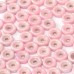 Chalk White Lila Luster  6mm Wheel Beads Approx 5gm