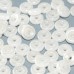 Chalk White Shimmer  6mm Wheel Beads Approx 5gm