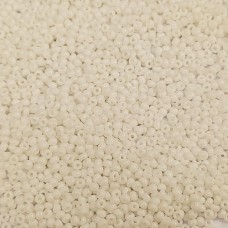 White Opaque Czech Seed Beads, Size 11/0, 22g