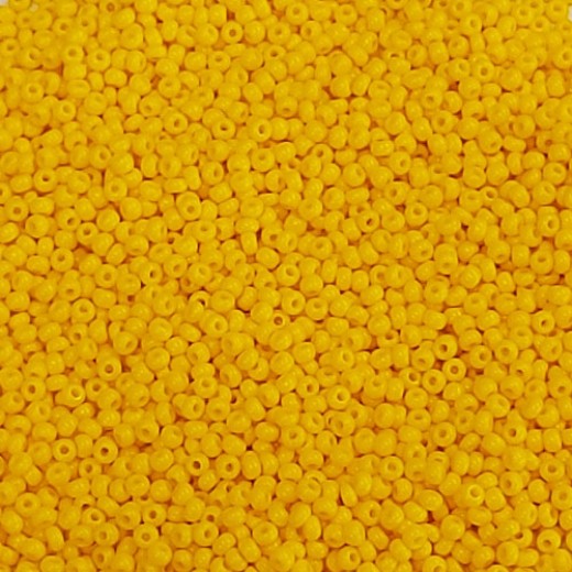 *Special Offer* Opaque Golden Yellow Czech Seed Beads, Size 11/0, 50g