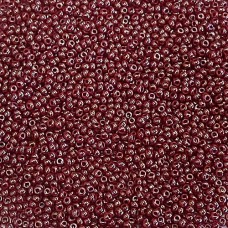 *Special Offer* Opaque Medium Dark Red Luster Czech Seed Beads, Size 11/0, 50g