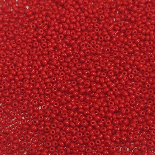 *Special Offer* Opaque Medium Red Czech Seed Beads, Size 11/0, 500g