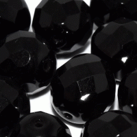 Jet Fire polished 12mm  Bead(s), pack of 2