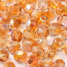 Crystal Orange Rainbow 2mm Firepolished Beads 150pcs